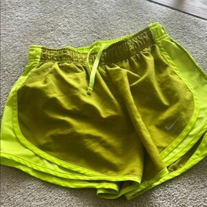 Nike Women's Yellow Running Shorts